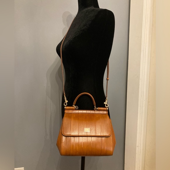 *Sold Privately* DOLCE & GABBANA Small Sicily Eel Leather Bag - Picture 15 of 16